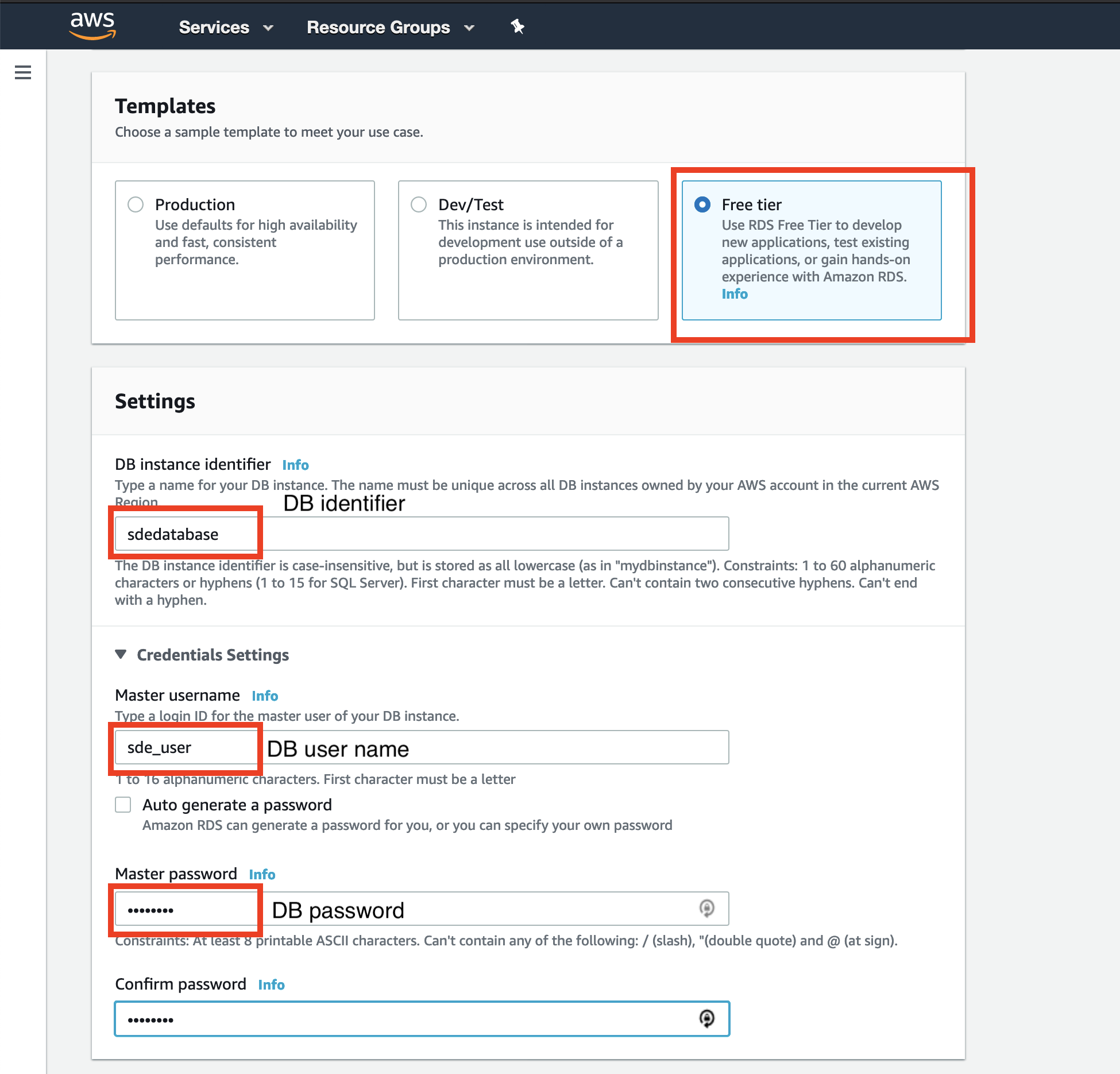 Create Database 3