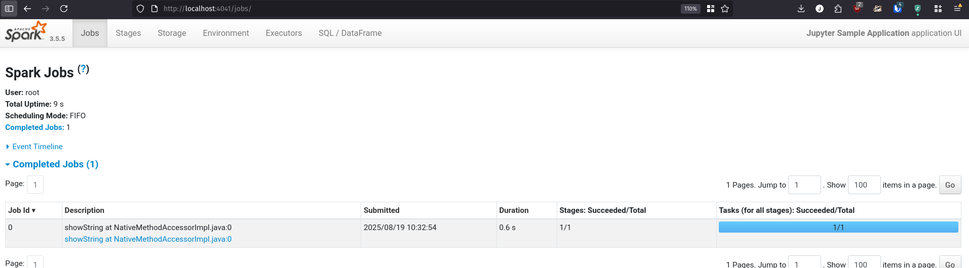 Spark UI